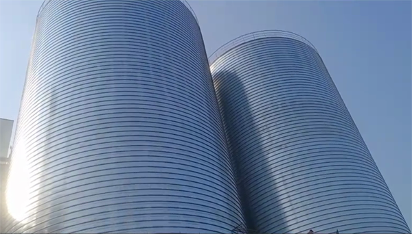 兰州2座混凝土高架卷板仓